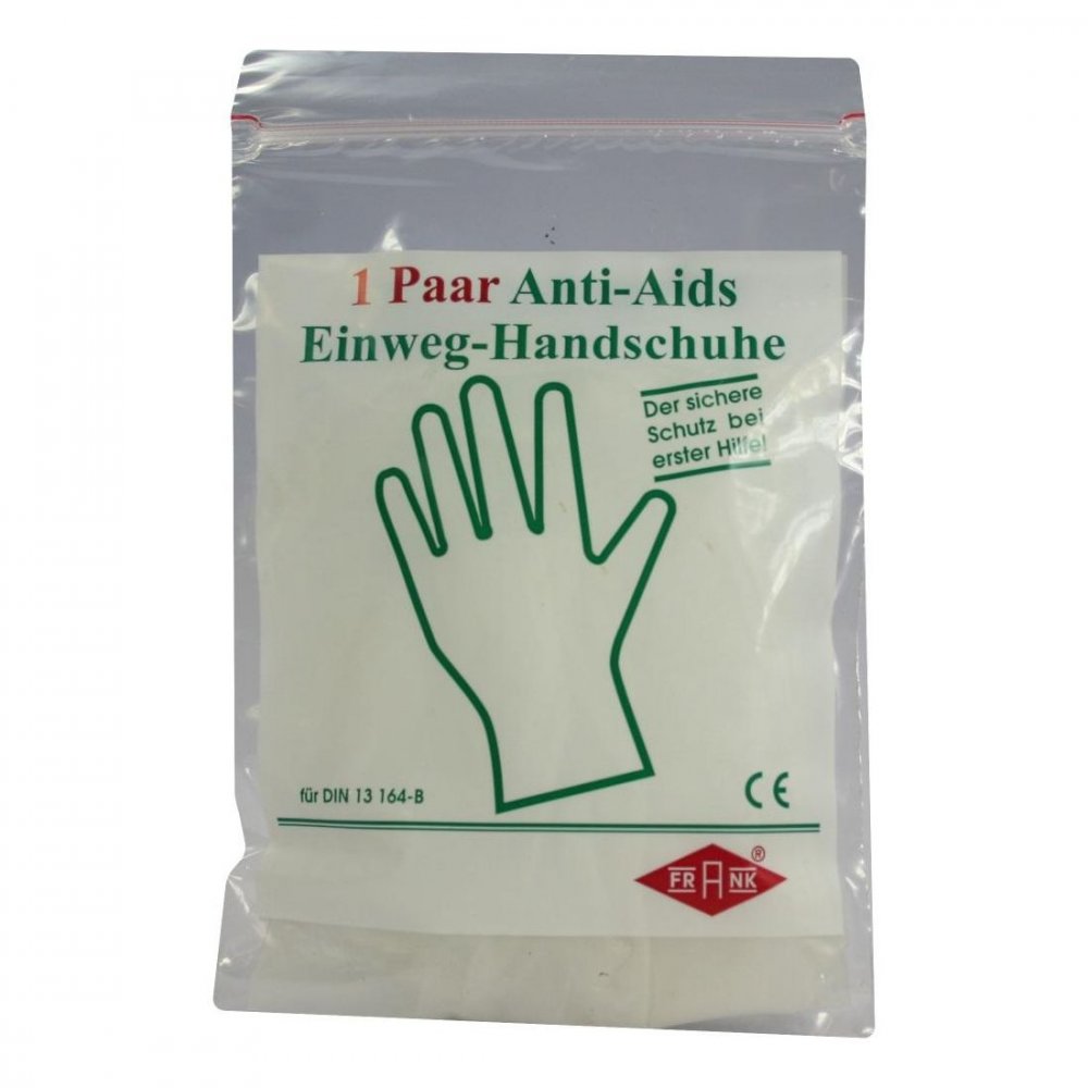 Das Produktfoto zeigt Handschuhe Einmal Anti Aids (2 stk) PZN 03389955