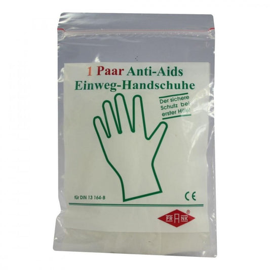 Das Produktfoto zeigt Handschuhe Einmal Anti Aids (2 stk) PZN 03389955