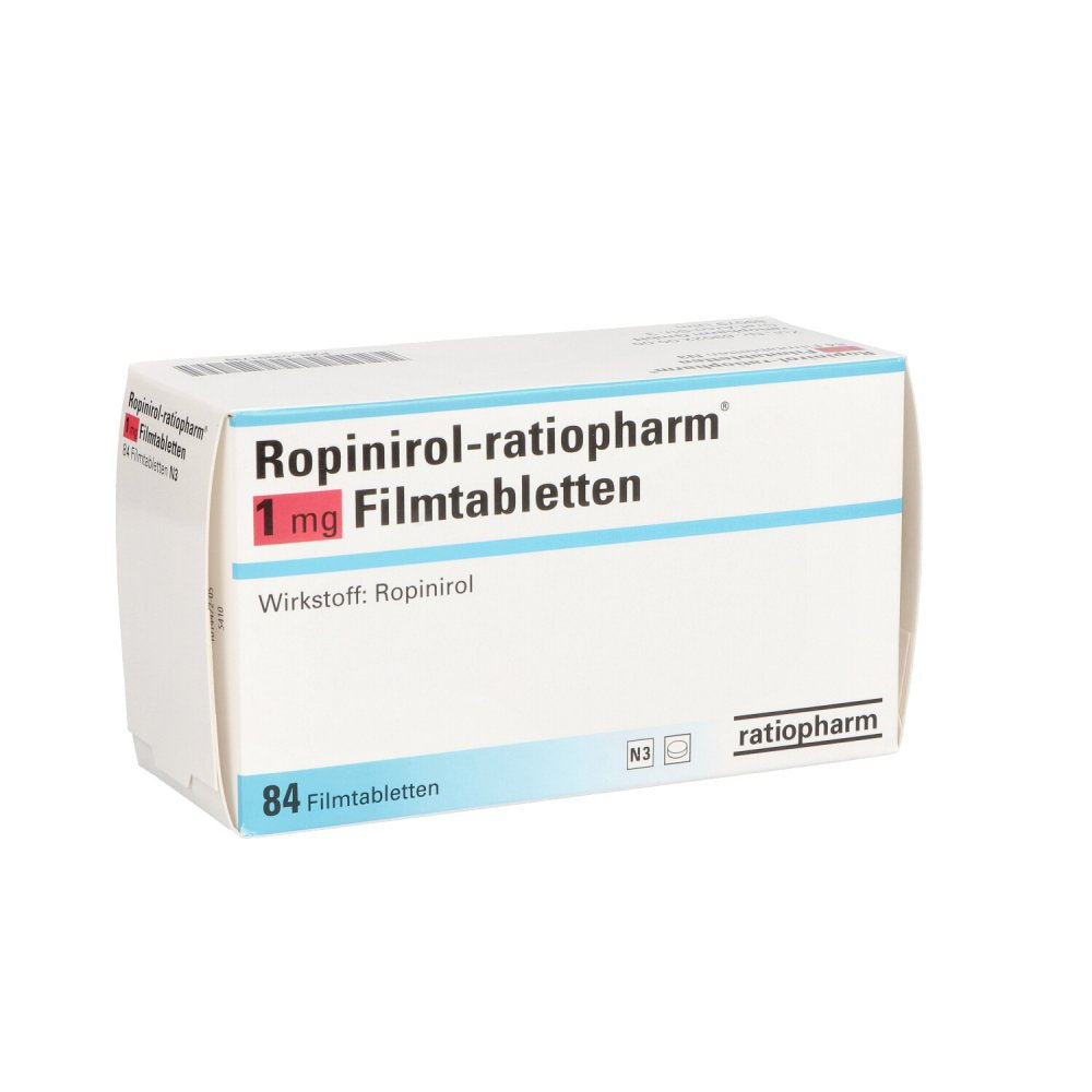 Ropinirol-Ratiopharm 1 Mg Filmtabletten (84 stk)