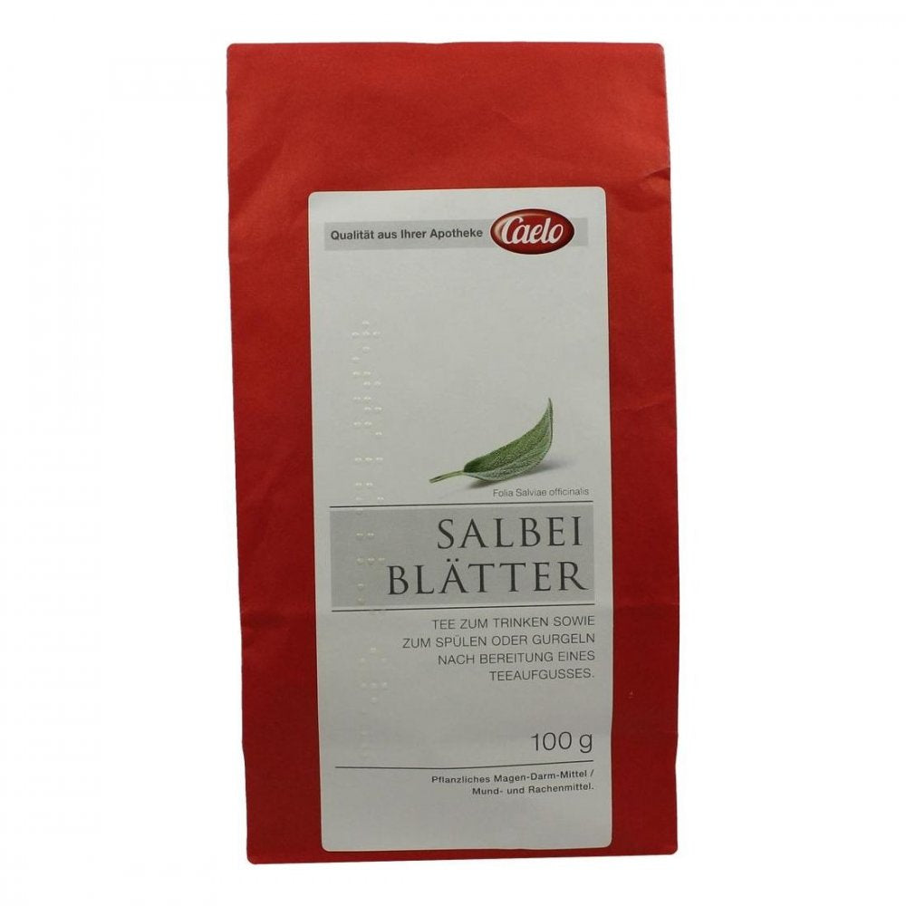 Das Produktfoto zeigt Salbeiblätter Standard Zul.Caelo Hv-Packung (100 g) PZN 03394784