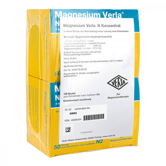 Magnesium Verla N Konzentrat Plv.Z.H.E.L.Z.Einn. (100 stk)