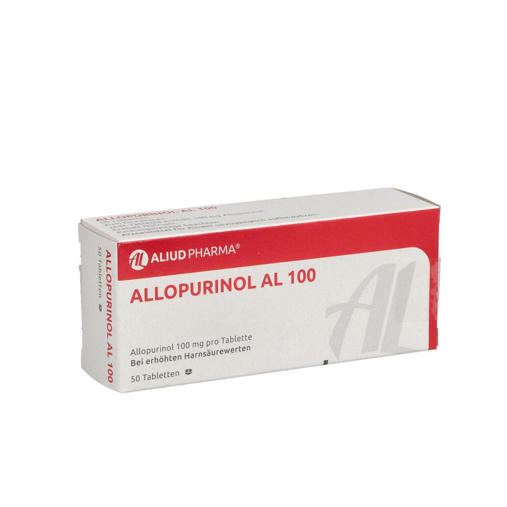 Das Produktfoto zeigt Allopurinol Al 100 Tabletten (50 stk) PZN 03399801