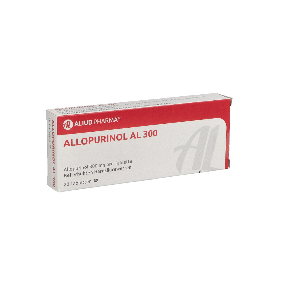 Das Produktfoto zeigt Allopurinol Al 300 Tabletten (20 stk) PZN 03399824