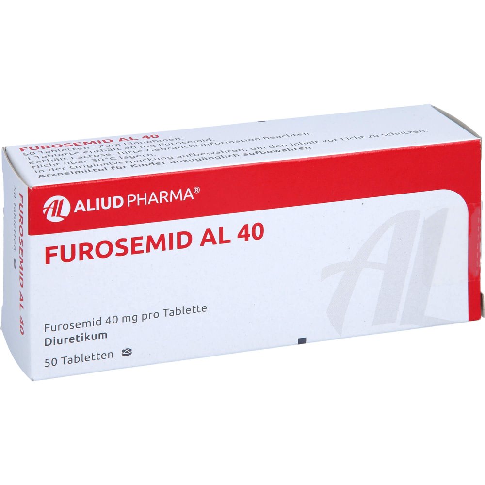 Das Produktfoto zeigt Furosemid Al 40 Tabletten (50 stk) PZN 03399936