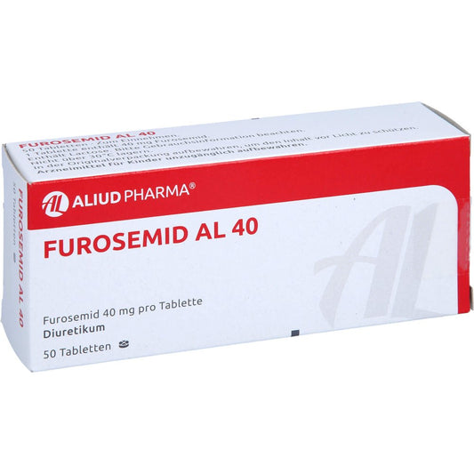 Das Produktfoto zeigt Furosemid Al 40 Tabletten (50 stk) PZN 03399936
