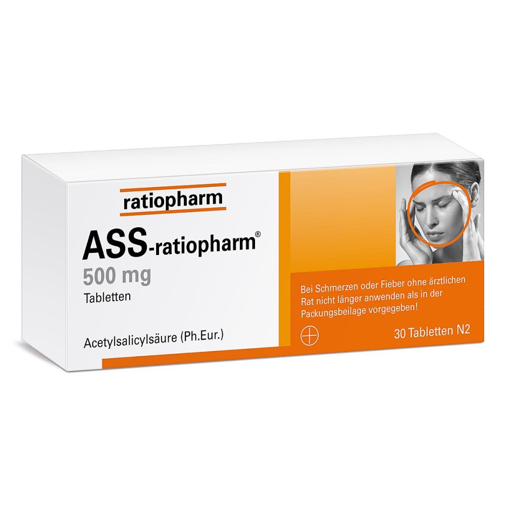 Ass-Ratiopharm 500 Mg Tabletten (30 stk)