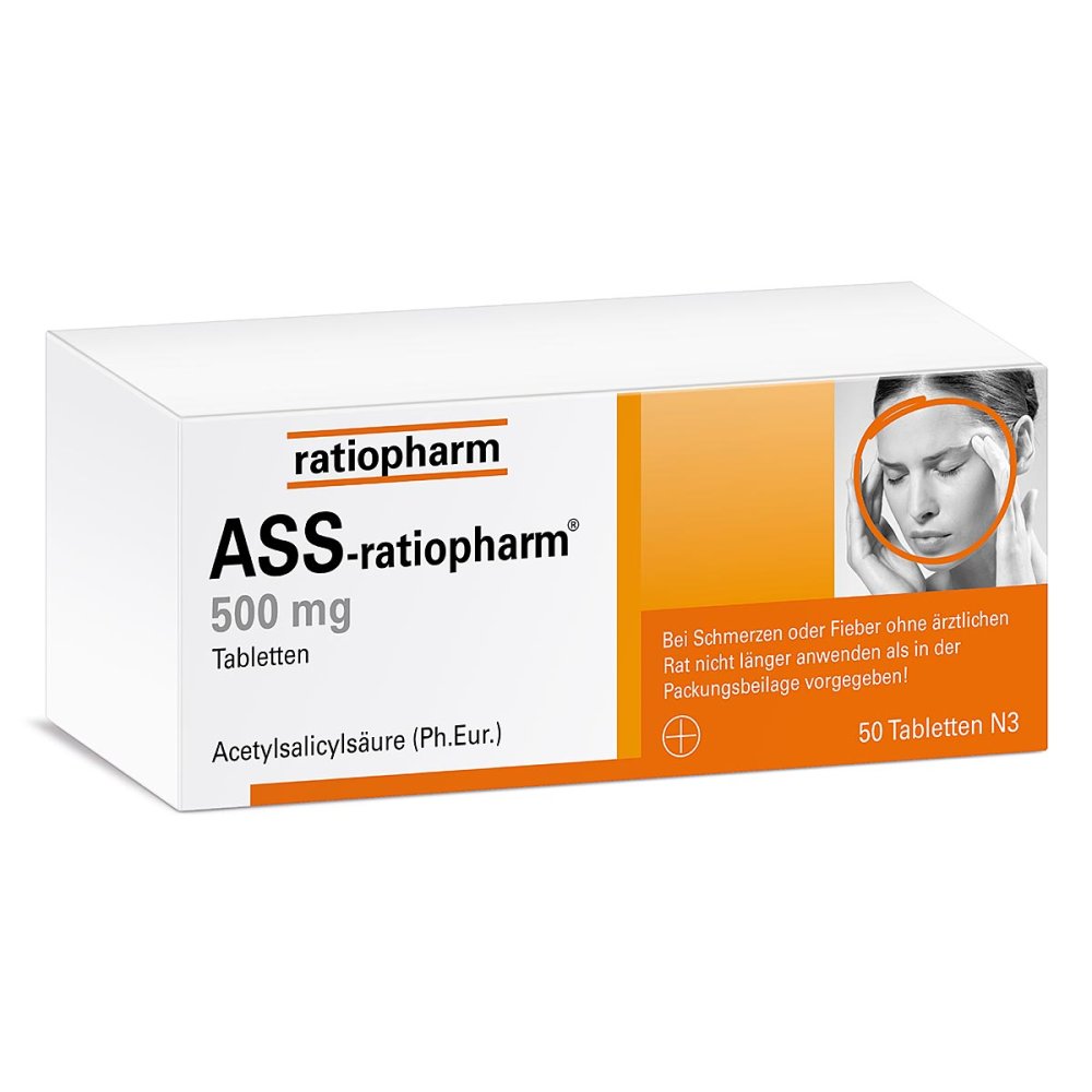 Ass-Ratiopharm 500 Mg Tabletten (50 stk)