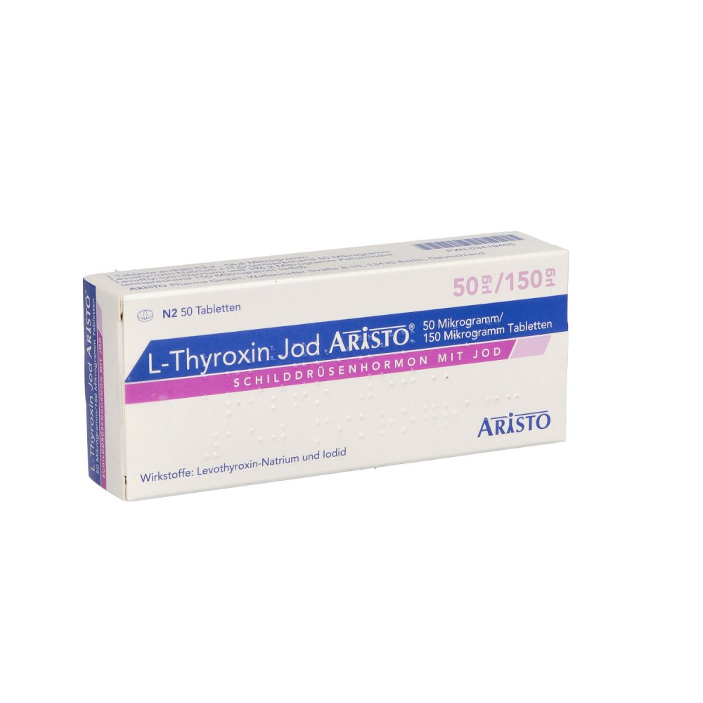 L-Thyroxin Jod Aristo 50 Μg/150 Μg Tabletten (50 stk)