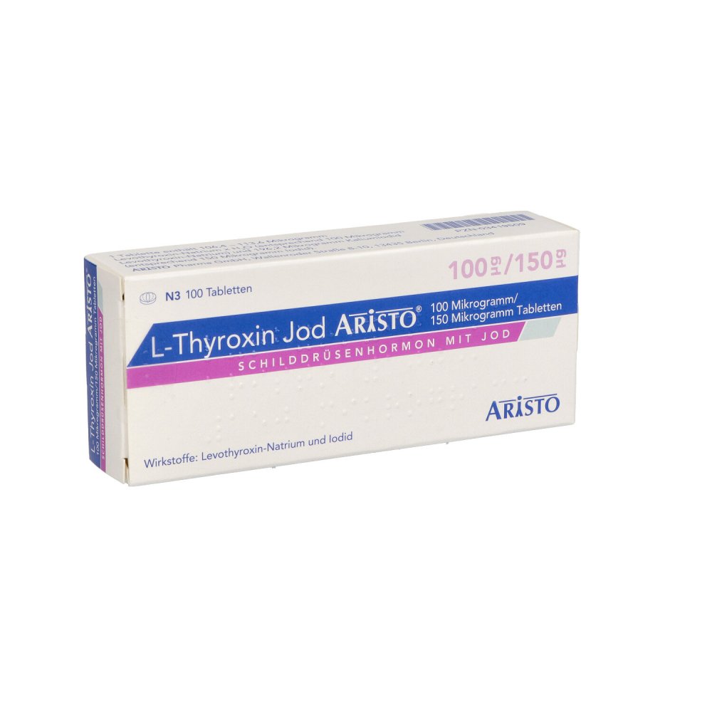 L-Thyroxin Jod Aristo 100 Μg/150 Μg Tabletten (100 stk)