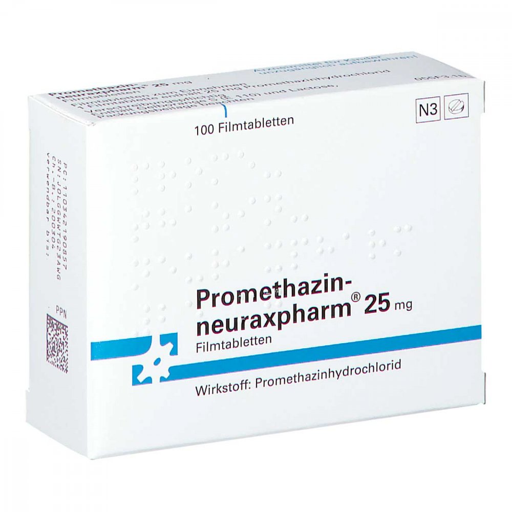 Promethazin-Neuraxpharm 25 Mg Filmtabletten (100 stk)