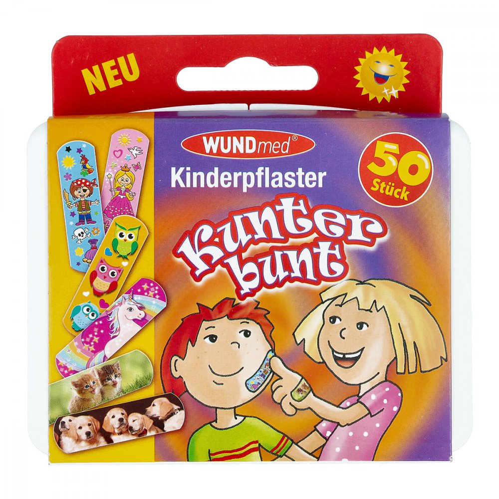 Kinderpflaster Kunterbunt (50 stk)