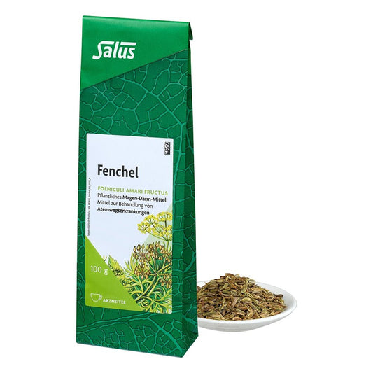 Das Produktfoto zeigt Fenchel Arzneitee Foeniculi Amari Fruct.Bio Salus (100 g) PZN 03424858