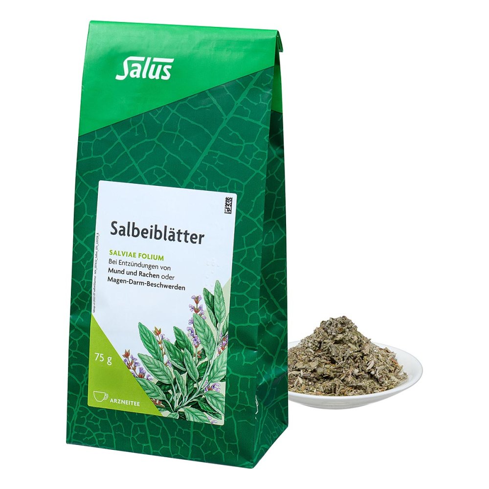 Salbeiblätter Arzneitee Salviae Folium Bio Salus (75 g)