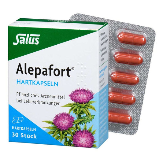 Das Produktfoto zeigt Alepafort Mariendistel Hartkapseln (30 stk) PZN 03425757