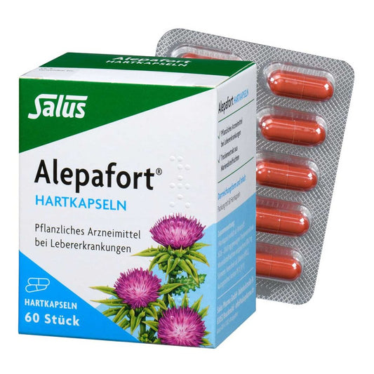 Das Produktfoto zeigt Alepafort Mariendistel Hartkapseln (60 stk) PZN 03425763
