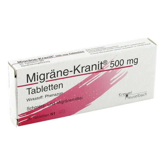 Migräne Kranit 500 Mg Tabletten (20 stk)