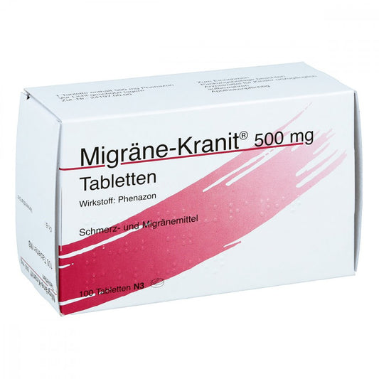 Migräne Kranit 500 Mg Tabletten (100 stk)
