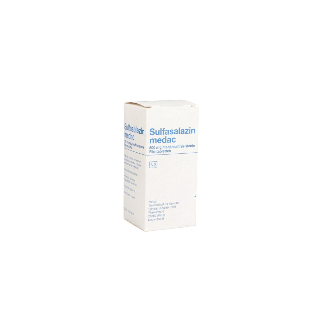 Das Produktfoto zeigt Sulfasalazin Medac Magensaftres.Filmtabletten (100 stk) PZN 03440975