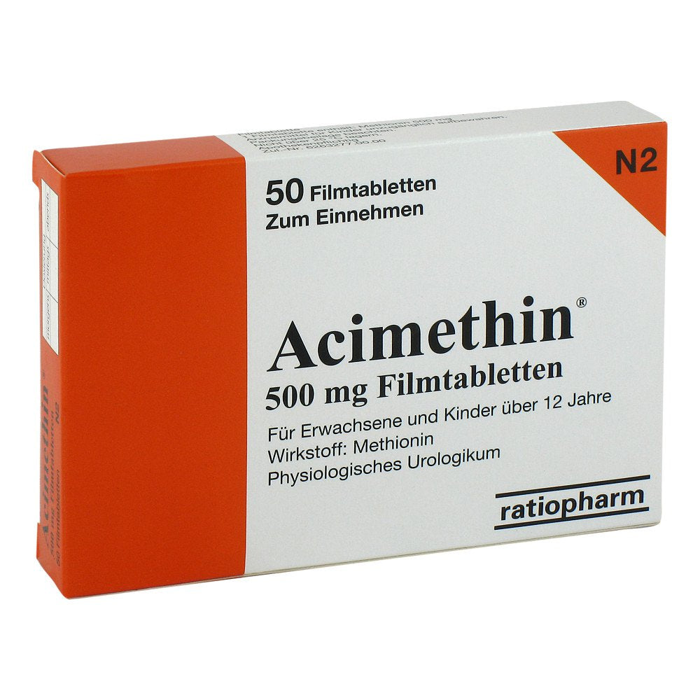 Das Produktfoto zeigt Acimethin Filmtabletten (50 stk) PZN 03451252