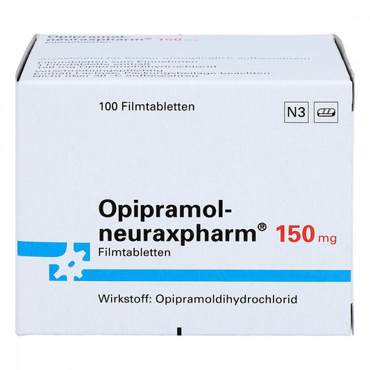 Das Produktfoto zeigt Opipramol-Neuraxpharm 150 Mg Filmtabletten (100 stk) PZN 03480147