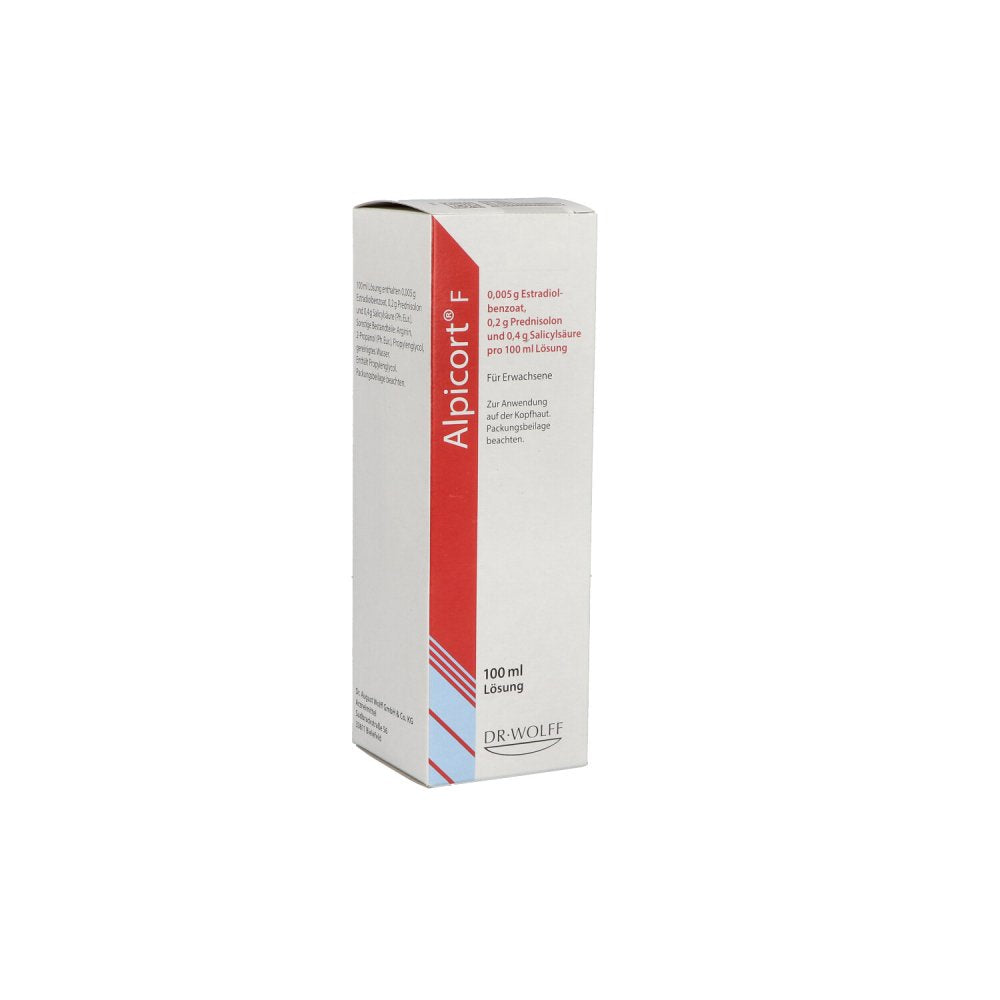Das Produktfoto zeigt Alpicort-F Lösung (100 ml) PZN 03482206