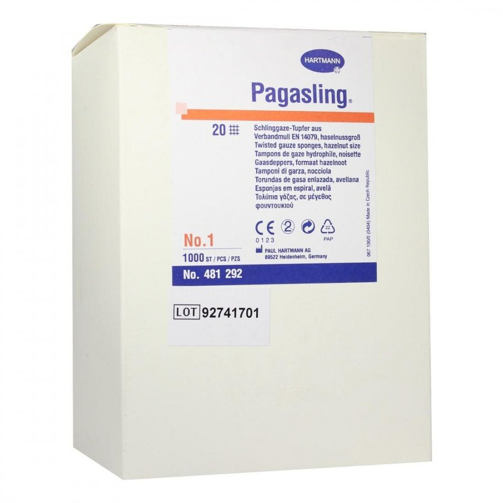 Das Produktfoto zeigt Pagasling Mulltupfer Gr.1 Haselnussgroß Unsteril (1000 stk) PZN 03509282