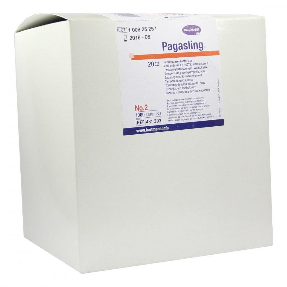 Das Produktfoto zeigt Pagasling Mulltupfer Gr.2 Walnussgroß Unsteril (1000 stk) PZN 03509299