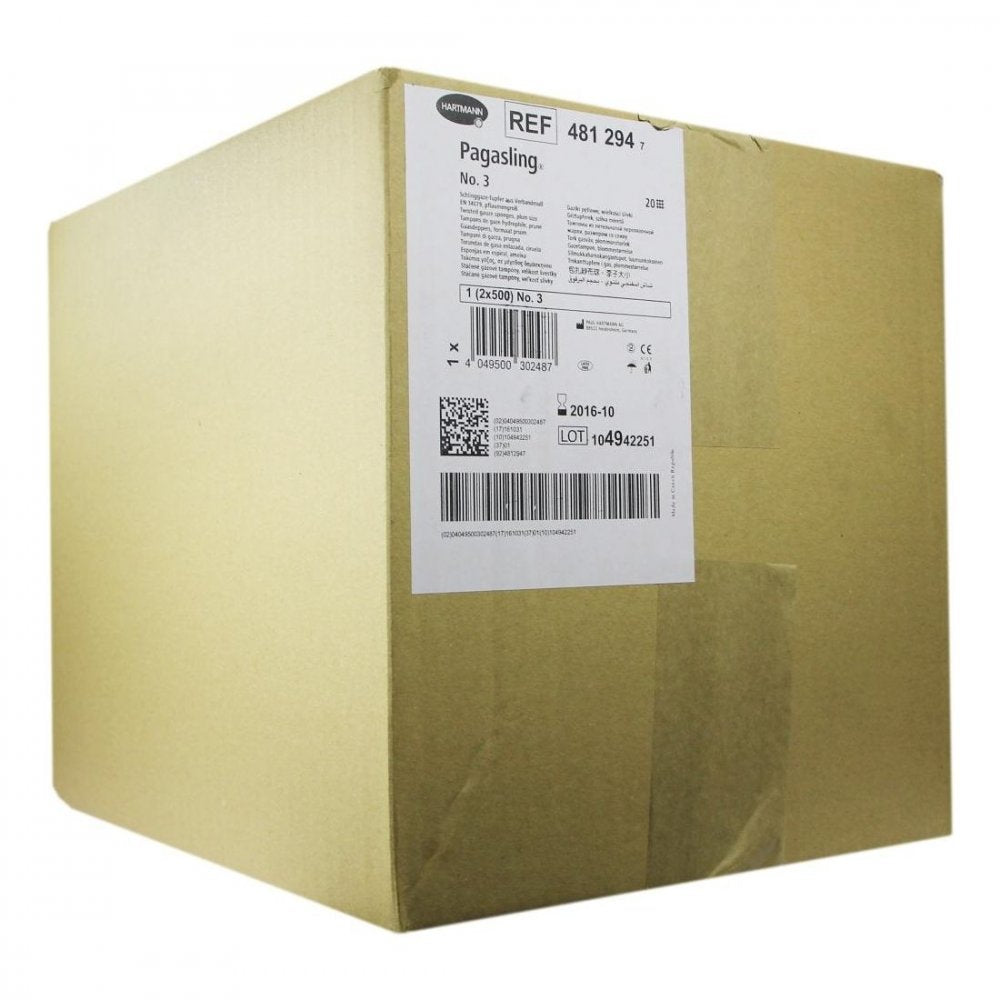 Das Produktfoto zeigt Pagasling Mulltupfer Gr.3 Pflaumengroß Unsteril (2X500 stk) PZN 03509307