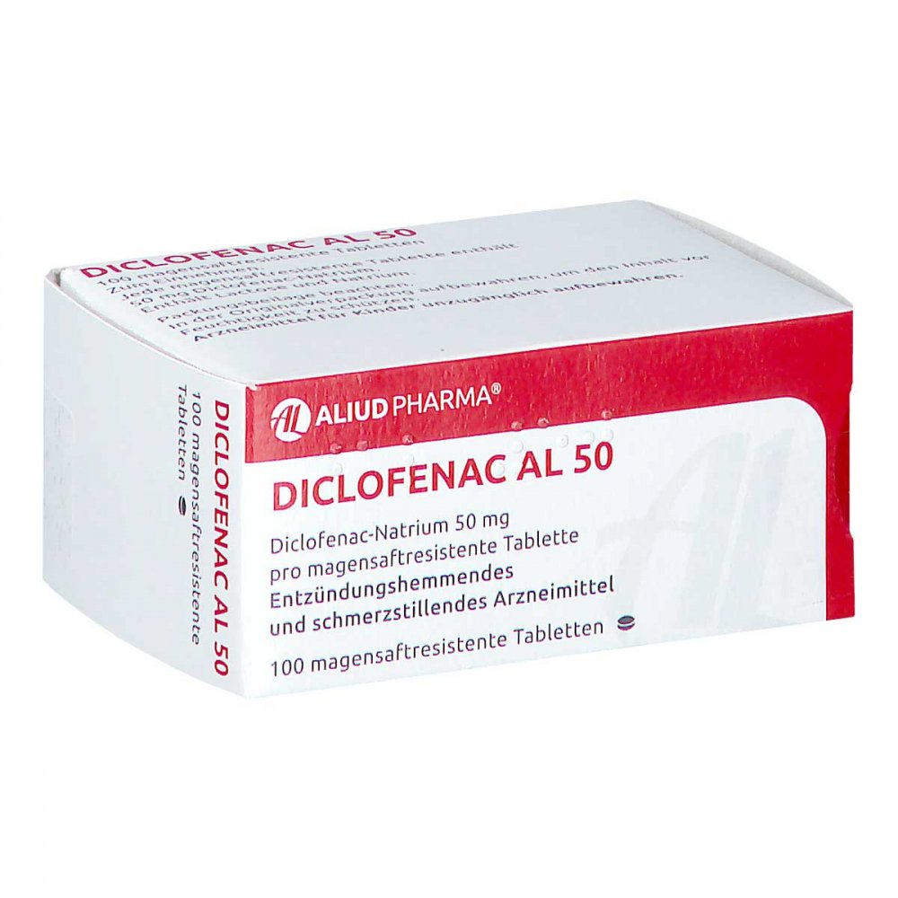 Diclofenac Al 50 Magensaftresistente Tabletten (100 stk)