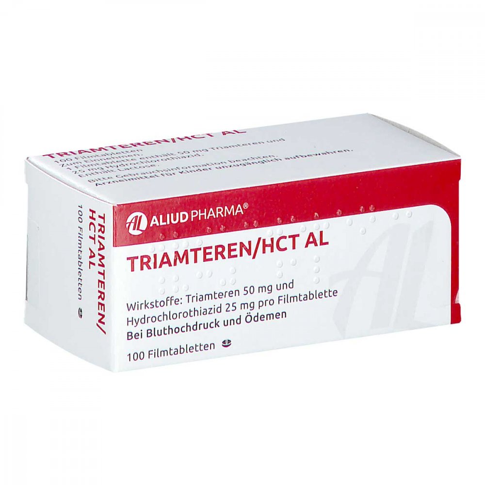 Das Produktfoto zeigt Triamteren/Hct Al Filmtabletten (100 stk) PZN 03525482