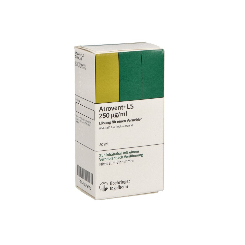 Das Produktfoto zeigt Atrovent Ls Lösung Für Einen Vernebler (20 ml) PZN 03529770