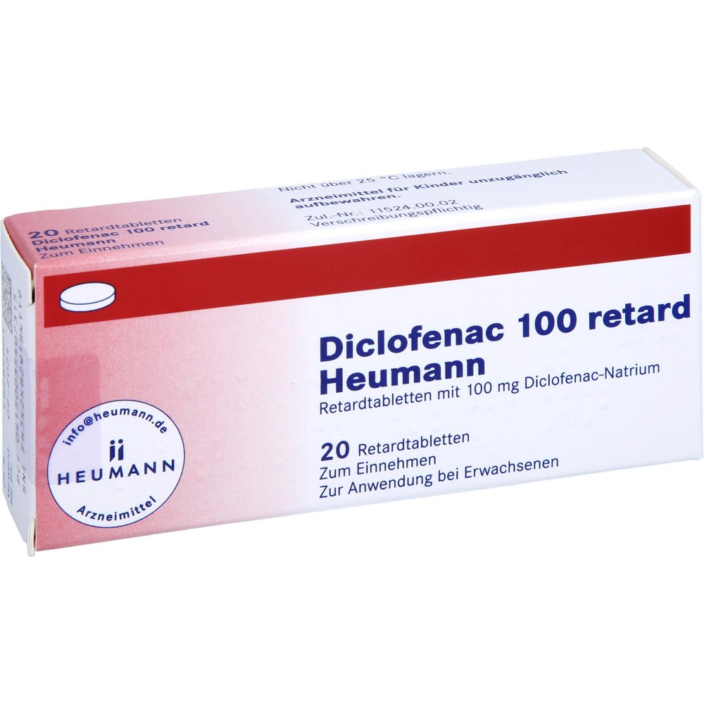 Diclofenac 100 Retard Heumann Tabletten (20 stk)