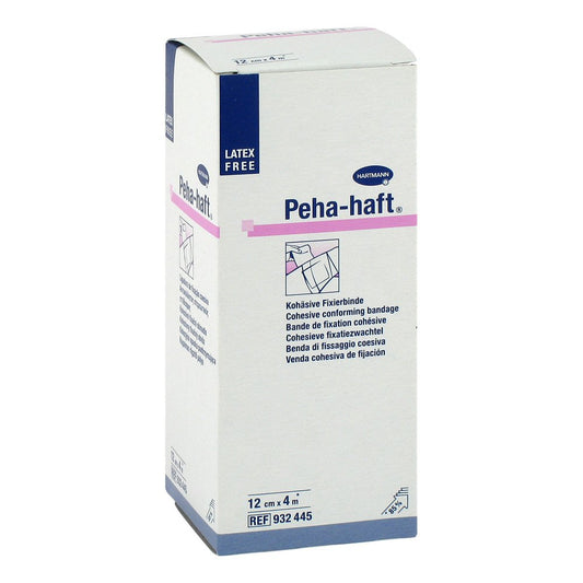 Das Produktfoto zeigt Peha-Haft Fixierbinde Latexfrei 12 Cmx4 M (1 stk) PZN 03544491