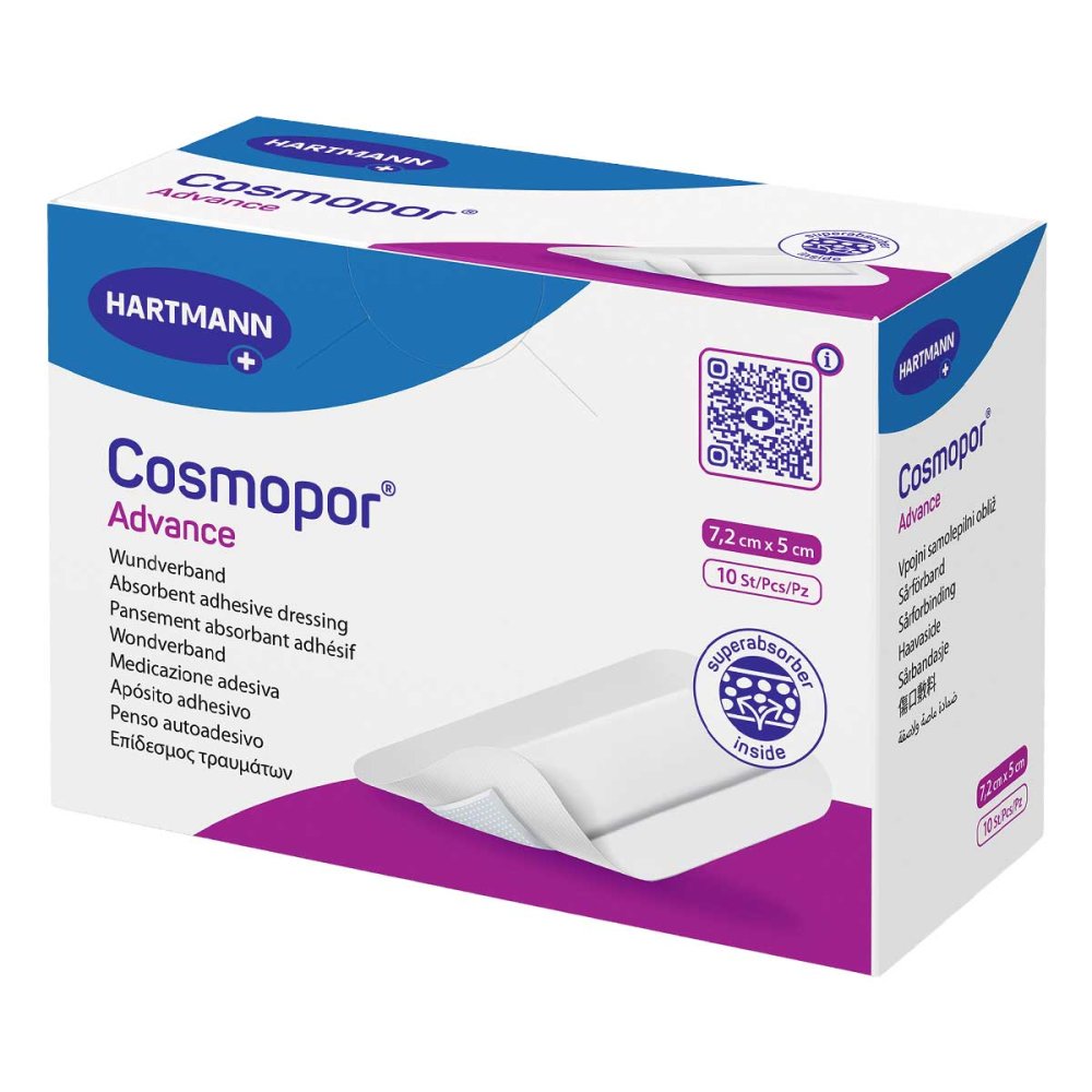 Cosmopor Advance Wundverband 5x7,2 Cm (10 stk)