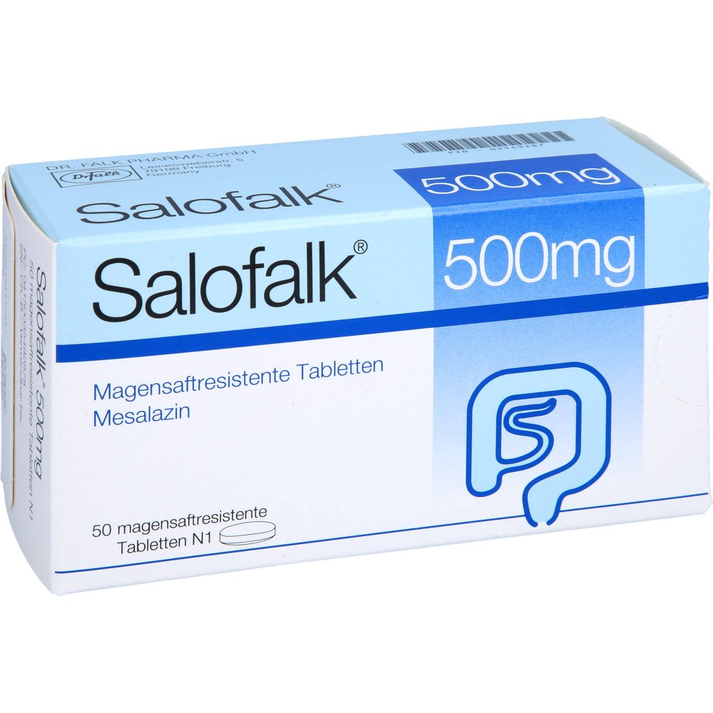 Salofalk 500 Mg Magensaftresistente Tabletten (50 stk)