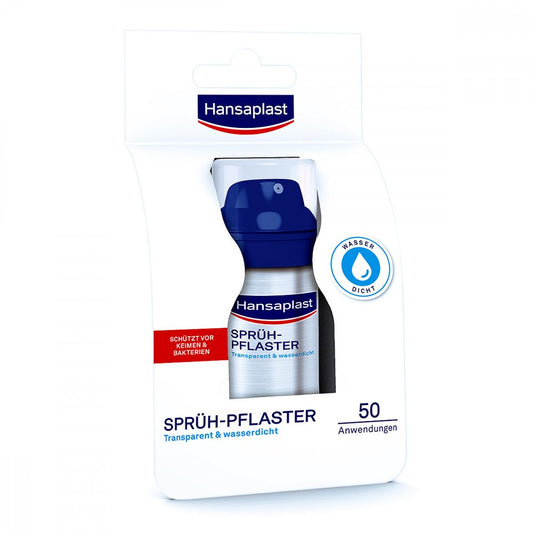 Das Produktfoto zeigt Hansaplast Sprühpflaster 1861 (32.5 ml) PZN 03558286