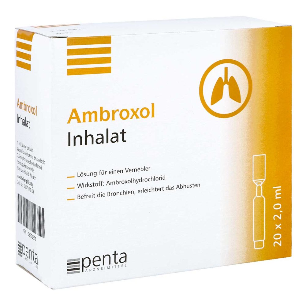 Ambroxol Inhalat Lösung Für Einen Vernebler (20X2 ml)