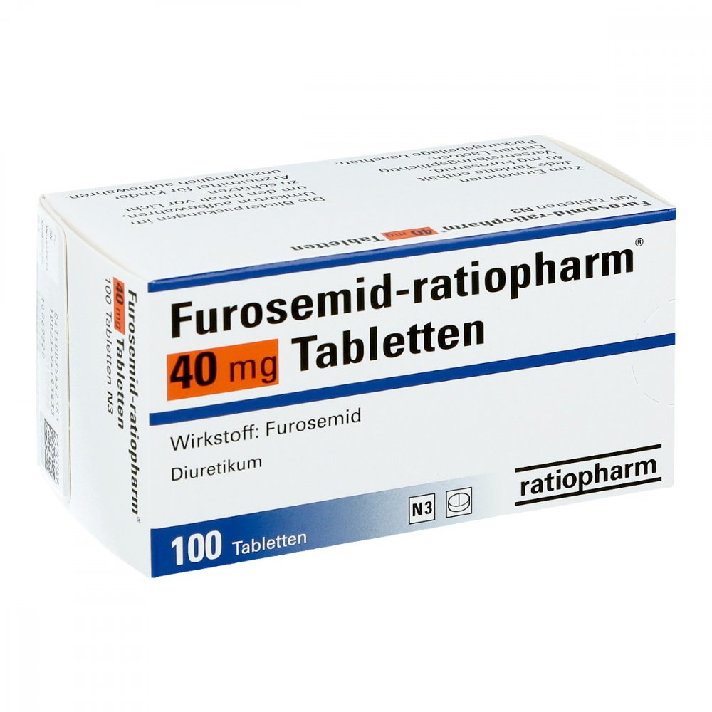Furosemid-Ratiopharm 40 Mg Tabletten (100 stk)