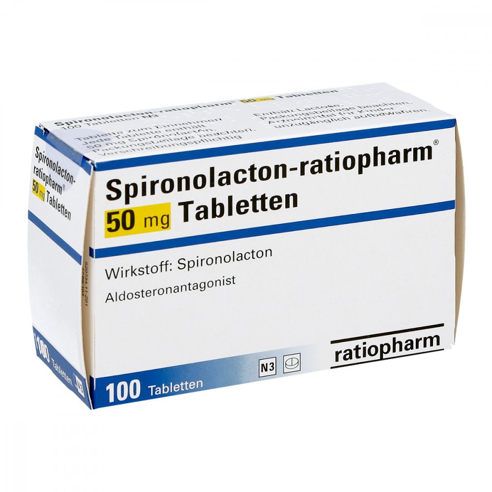 Spironolacton-Ratiopharm 50 Mg Tabletten (100 stk)