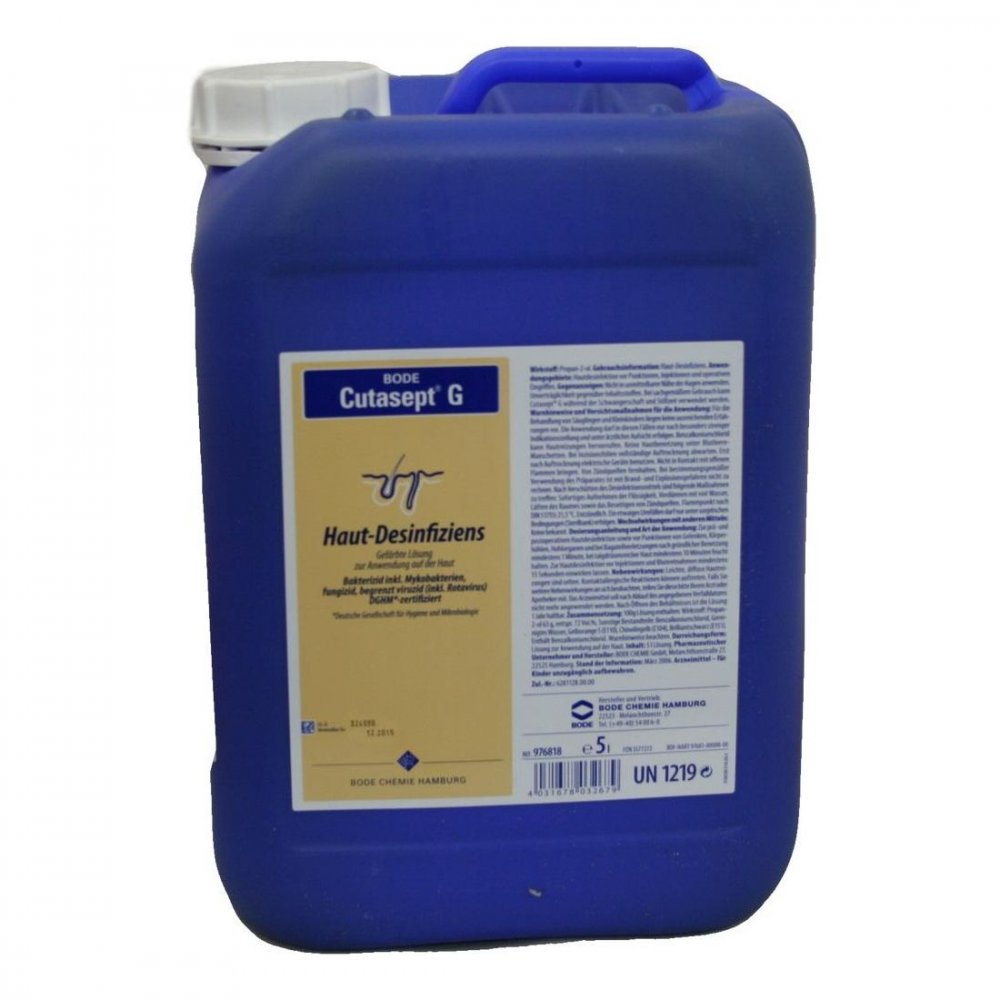 Das Produktfoto zeigt Cutasept G Lösung (5 l) PZN 03577272