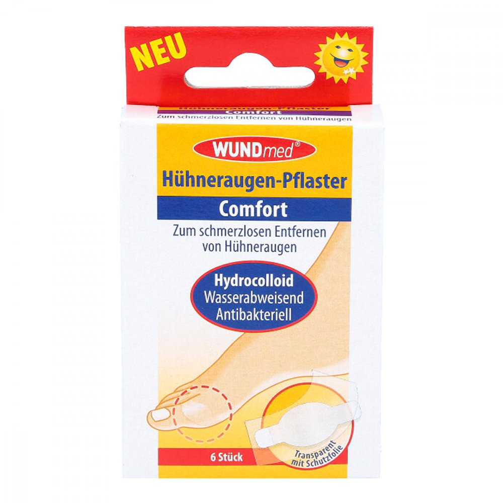 Hühneraugenpflaster Comfort Hydrocolloid (6 stk)
