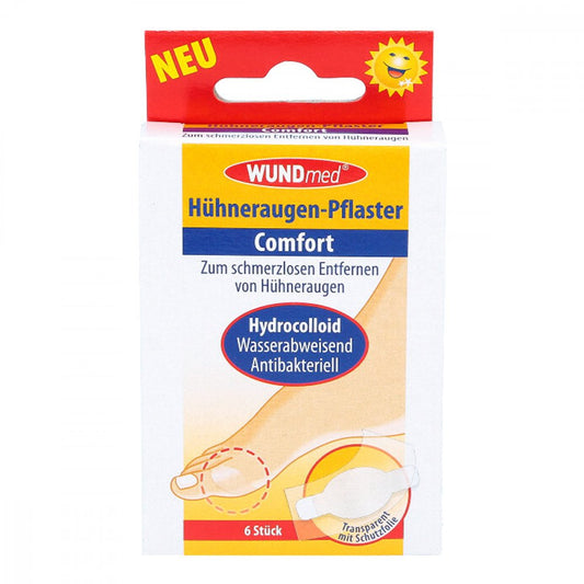 Das Produktfoto zeigt Hühneraugenpflaster Comfort Hydrocolloid (6 stk) PZN 03628383