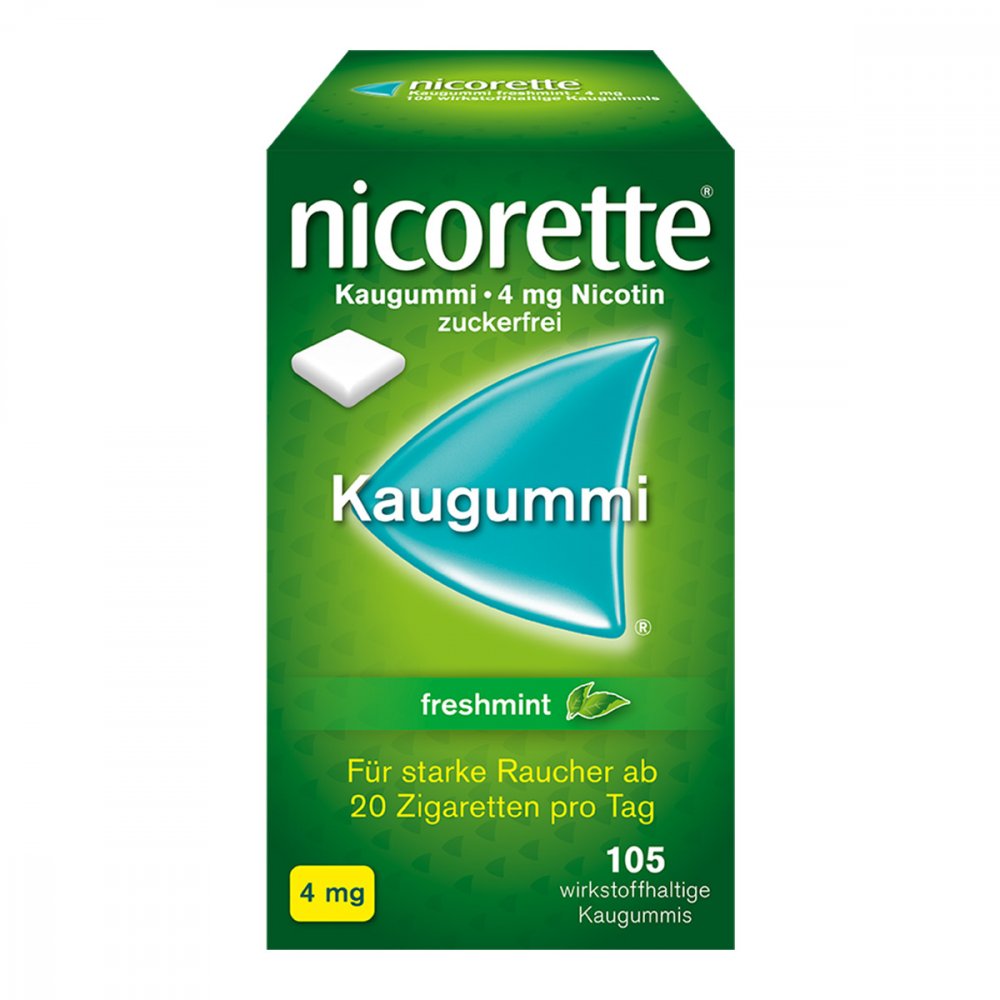 Nicorette Kaugummi 4 Mg Freshmint (105 stk)
