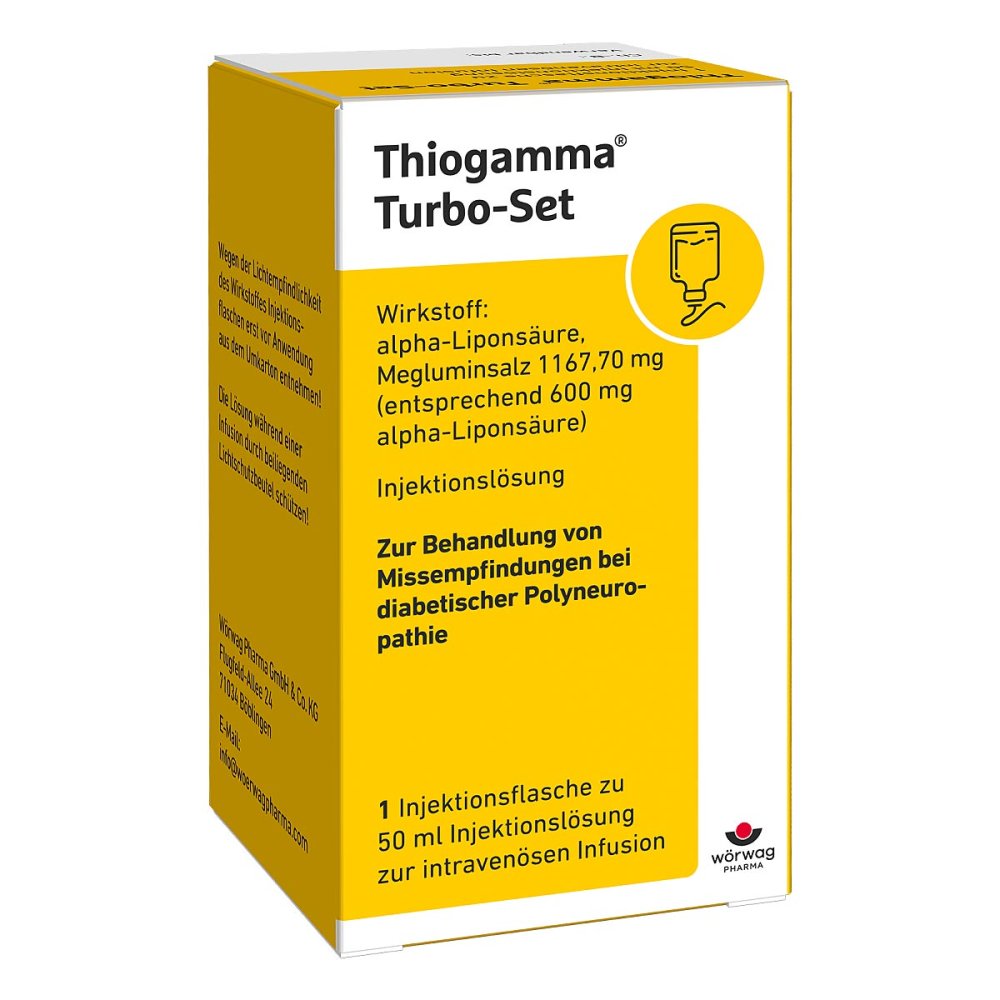 Thiogamma Turbo Set Pur Injektionsflaschen (50 ml)