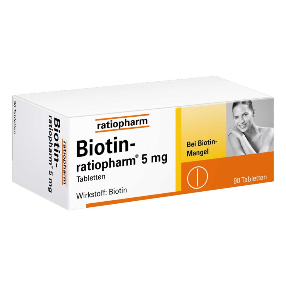 Biotin-Ratiopharm 5 Mg Tabletten (90 stk)