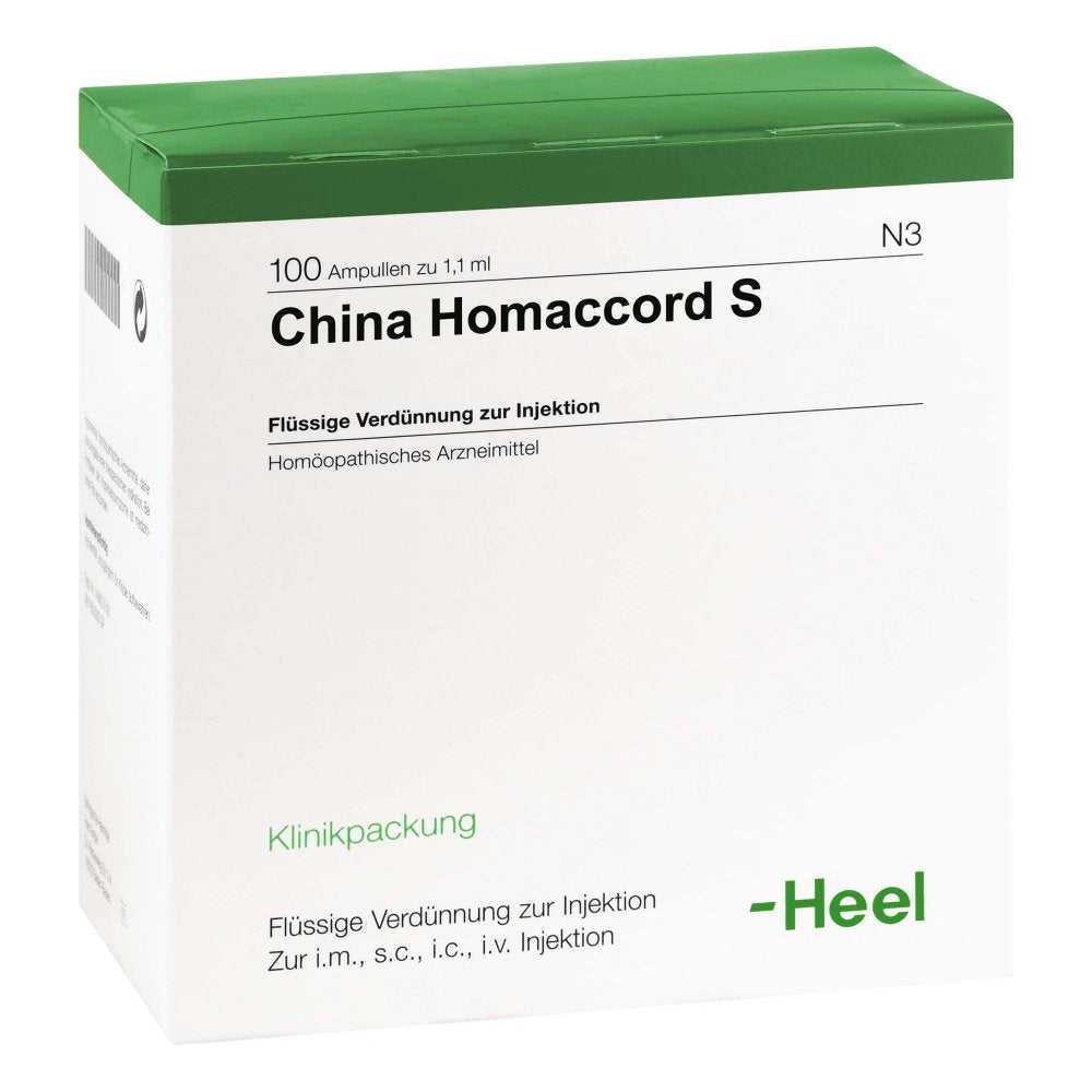 Das Produktfoto zeigt China Homaccord S Ampullen (100 stk) PZN 03663764