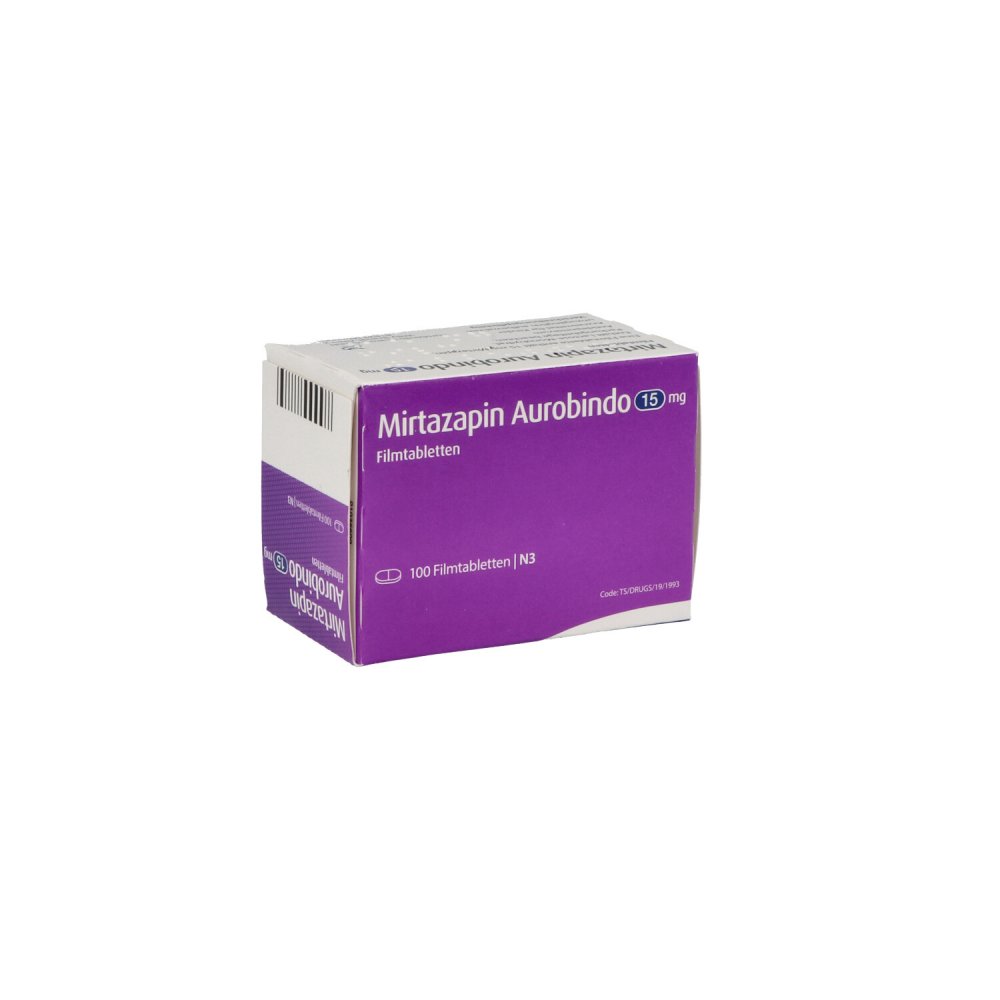Mirtazapin Aurobindo 15 Mg Filmtabletten (100 stk)