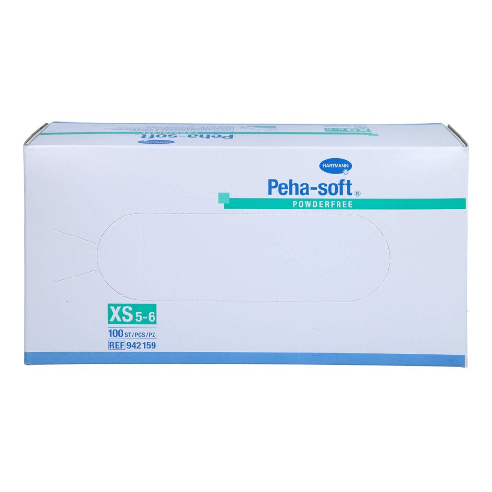 Das Produktfoto zeigt Peha-Soft Latex Unt.Hands.Unsteril Puderfrei Xs (100 stk) PZN 03676057