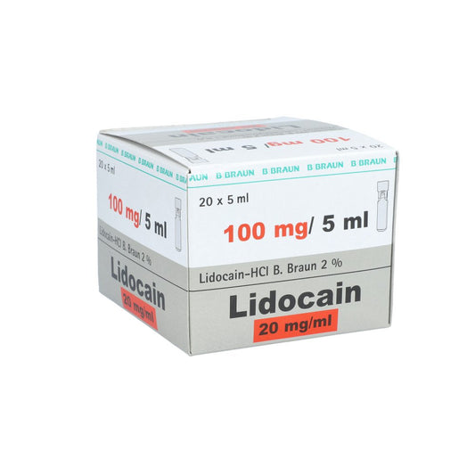 Lidocain-Hcl B.Braun 2% Miniplasco Connect Inj.-L. (20X5 ml)