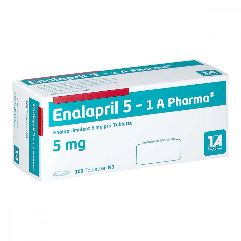 Enalapril 5-1a Pharma Tabletten (100 stk)